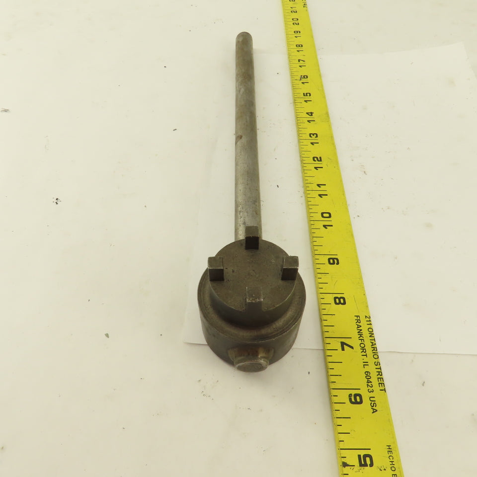 1-1/2" Steel 4 Prong Bung Nut Wrench 12" OAL