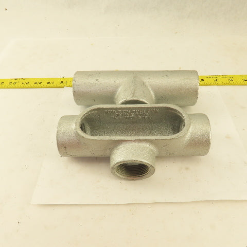Crouse Hinds T47 From 7 Condulet 1-1/4" Conduit Body Outlet TEE Lot 2