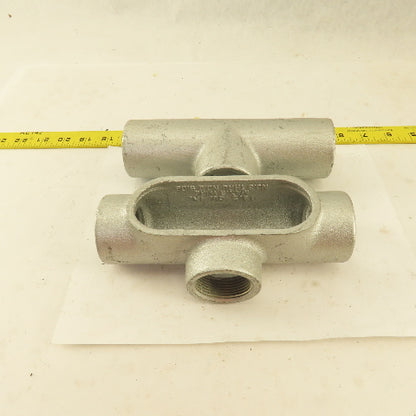 Crouse Hinds T47 From 7 Condulet 1-1/4" Conduit Body Outlet TEE Lot 2