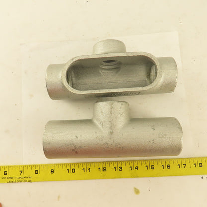 Crouse Hinds T47 From 7 Condulet 1-1/4" Conduit Body Outlet TEE Lot 2