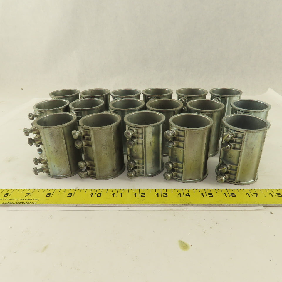 Halex L130 1-1/2" Slip Rigid EMT Conduit Coupling Lot Of 17