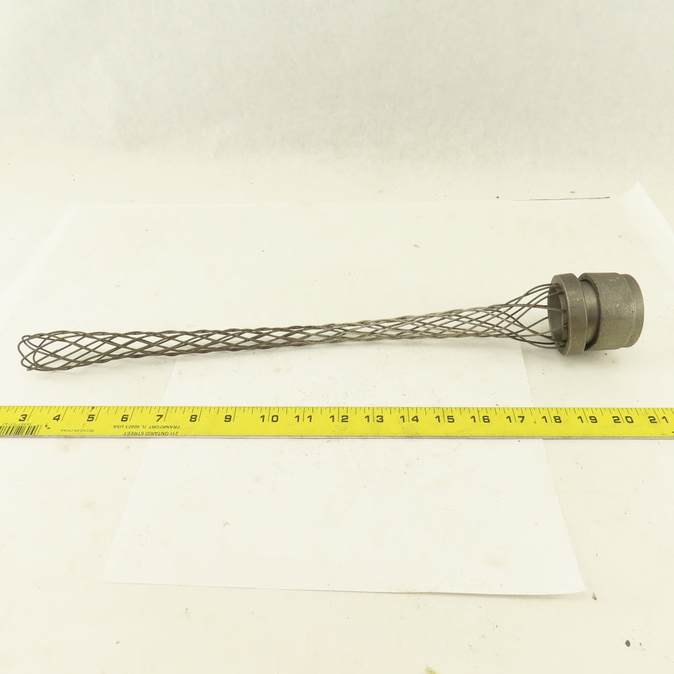 Kellems H125CNK 1-1/4" Female Thread Cable Strain Relief Cable Grip 18" OAL