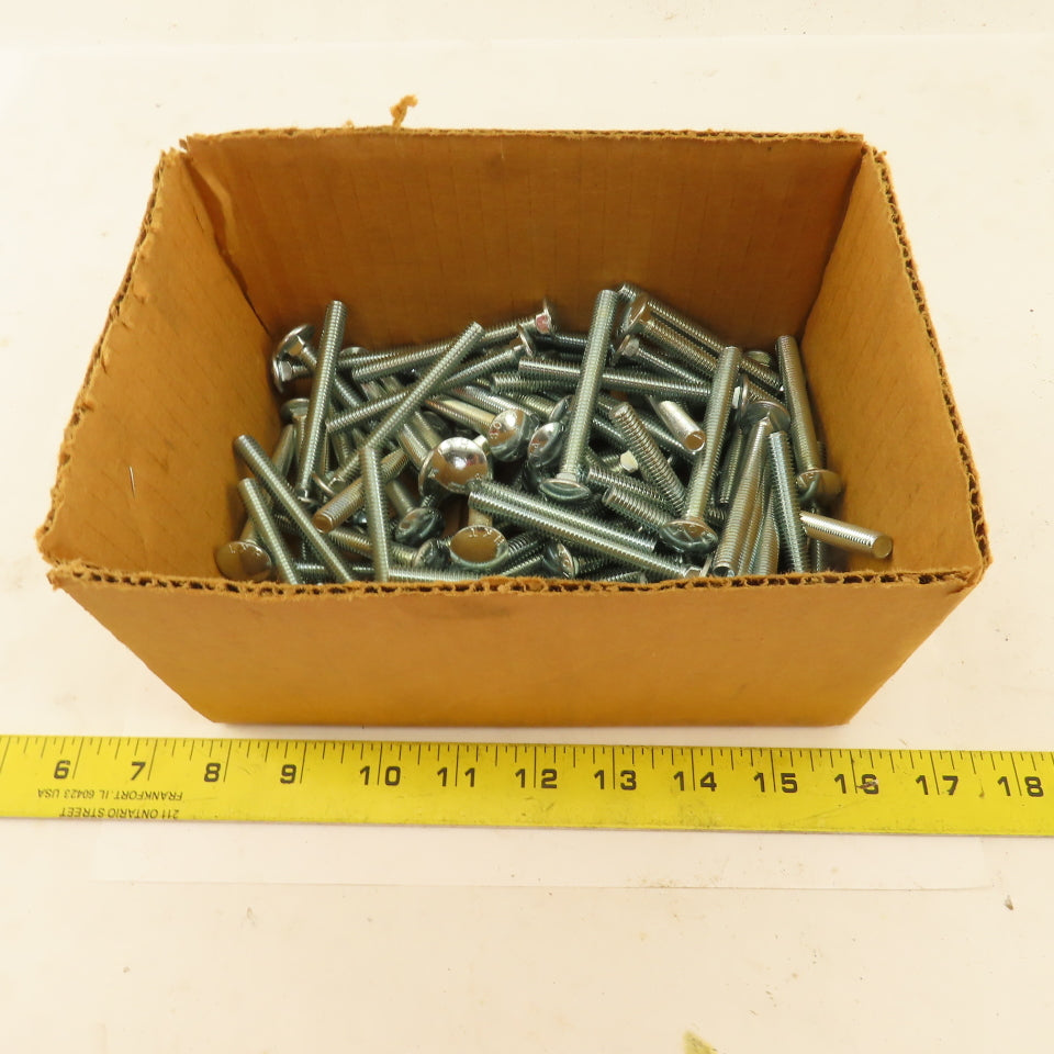 5/16-18 Full Thread Zinc Carriage Bolt 3" OAL Lot Of 81