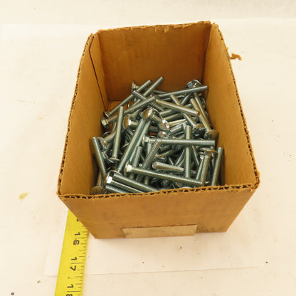 5/16-18 Full Thread Zinc Carriage Bolt 3" OAL Lot Of 81