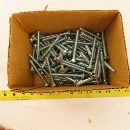 5/16-18 Full Thread Zinc Carriage Bolt 3" OAL Lot Of 81