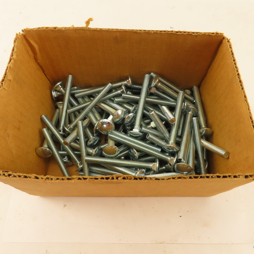 5/16-18 Full Thread Zinc Carriage Bolt 3" OAL Lot Of 81