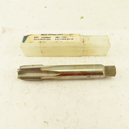 Regal Cutting Tools 3/4" - 14 NPT/NPTF HSG Straight 5 Fl Plug Tap 6" Ext