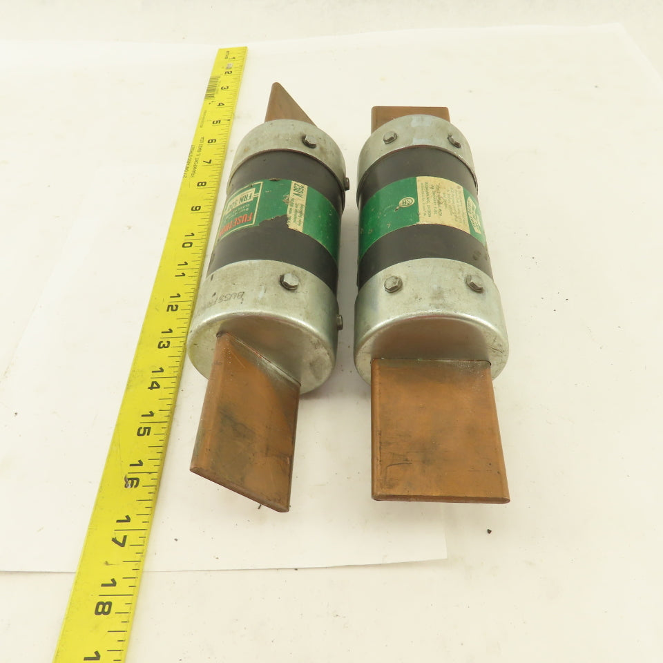Buss FRN500 Fusetron 500A 250V Class K9 Fuse Lot Of 2