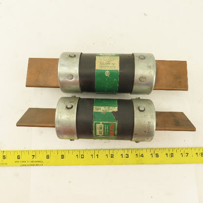 Buss FRN500 Fusetron 500A 250V Class K9 Fuse Lot Of 2
