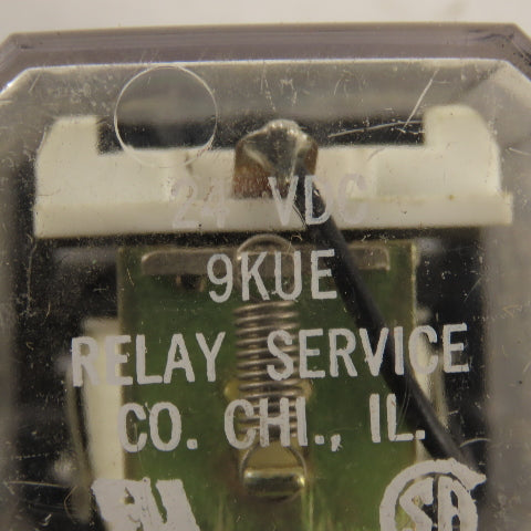 Relay Service Co. 9KUE 24VDC Relay Lot Of 3