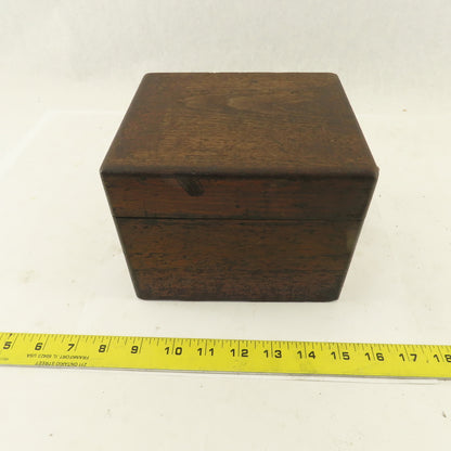 6" x 7" x 5-1/2" Tall Wooden Tooling Storage Case Holder 3/8" 1/2" Shank