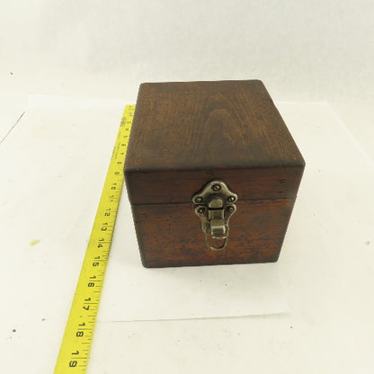 6" x 7" x 5-1/2" Tall Wooden Tooling Storage Case Holder 3/8" 1/2" Shank