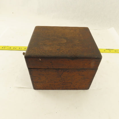 6" x 7" x 5-1/2" Tall Wooden Tooling Storage Case Holder 3/8" 1/2" Shank