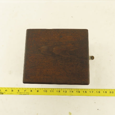 6" x 7" x 5-1/2" Tall Wooden Tooling Storage Case Holder 3/8" 1/2" Shank