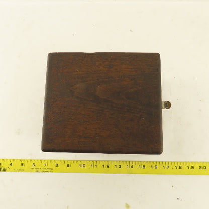 6" x 7" x 5-1/2" Tall Wooden Tooling Storage Case Holder 3/8" 1/2" Shank