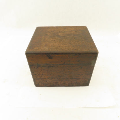 6" x 7" x 5-1/2" Tall Wooden Tooling Storage Case Holder 3/8" 1/2" Shank