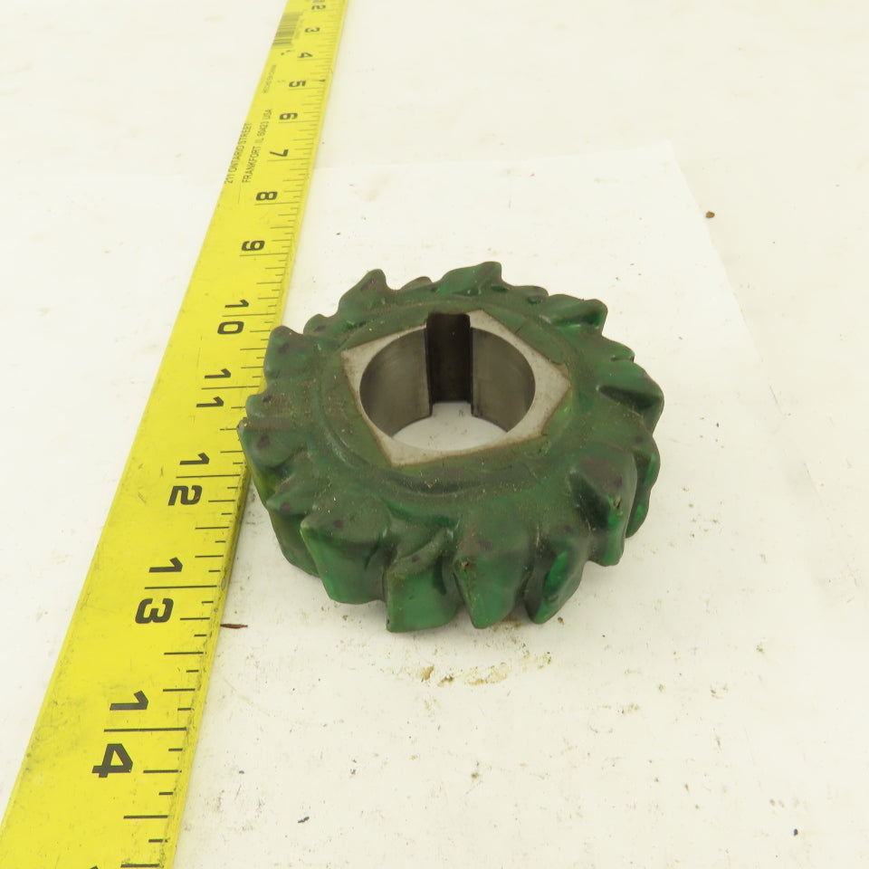 Moon 3" Dia. 18 Tooth Cross Cut Roughing Shell End Mill 1" Arbor