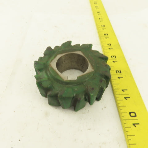 Moon 3" Dia. 18 Tooth Cross Cut Roughing Shell End Mill 1" Arbor