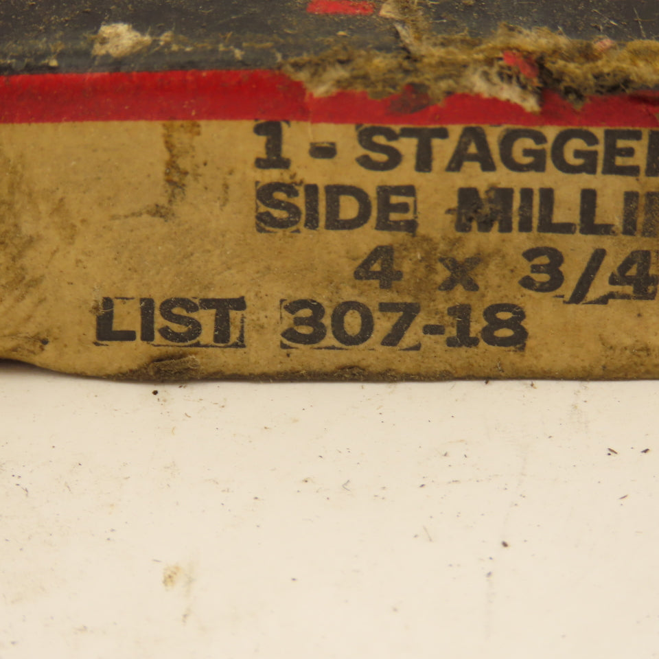 Cleveland 307-18 4 x 3/4 x 1-1/4" 18 Tooth Staggered Cross Cut End Shell Mill