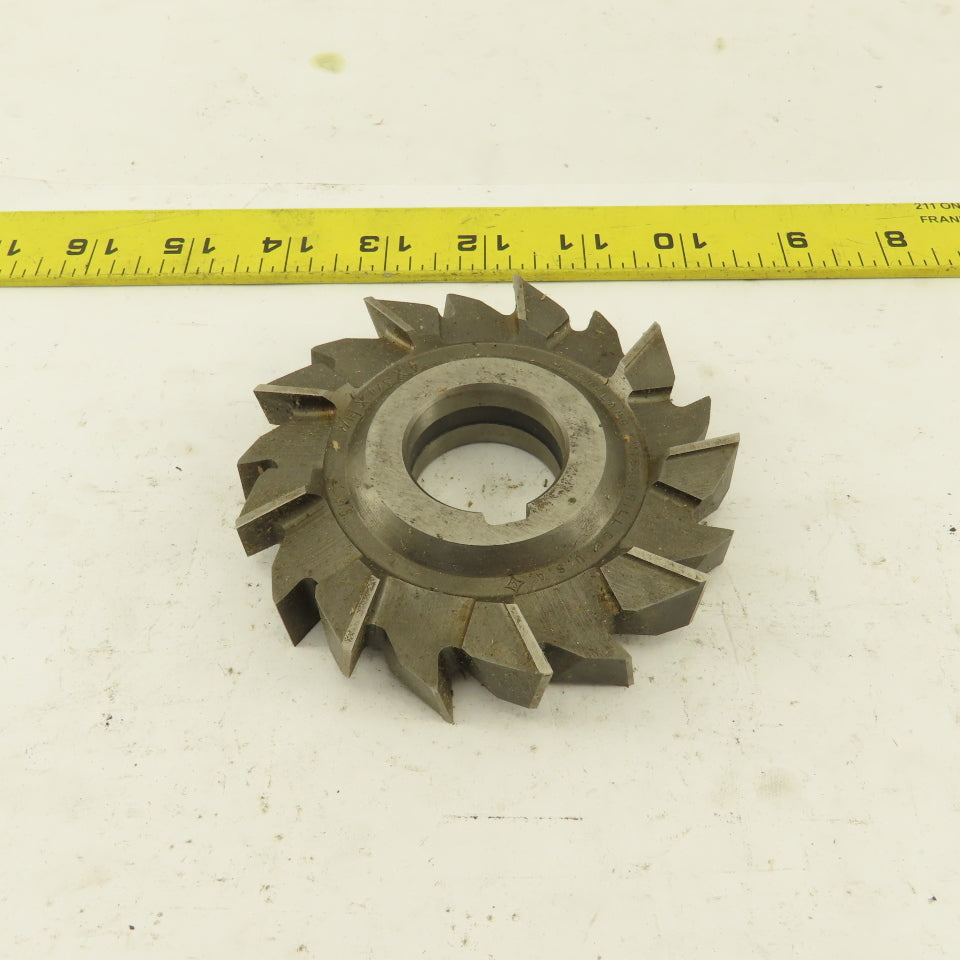 Cleveland 307-18 4 x 3/4 x 1-1/4" 18 Tooth Staggered Cross Cut End Shell Mill
