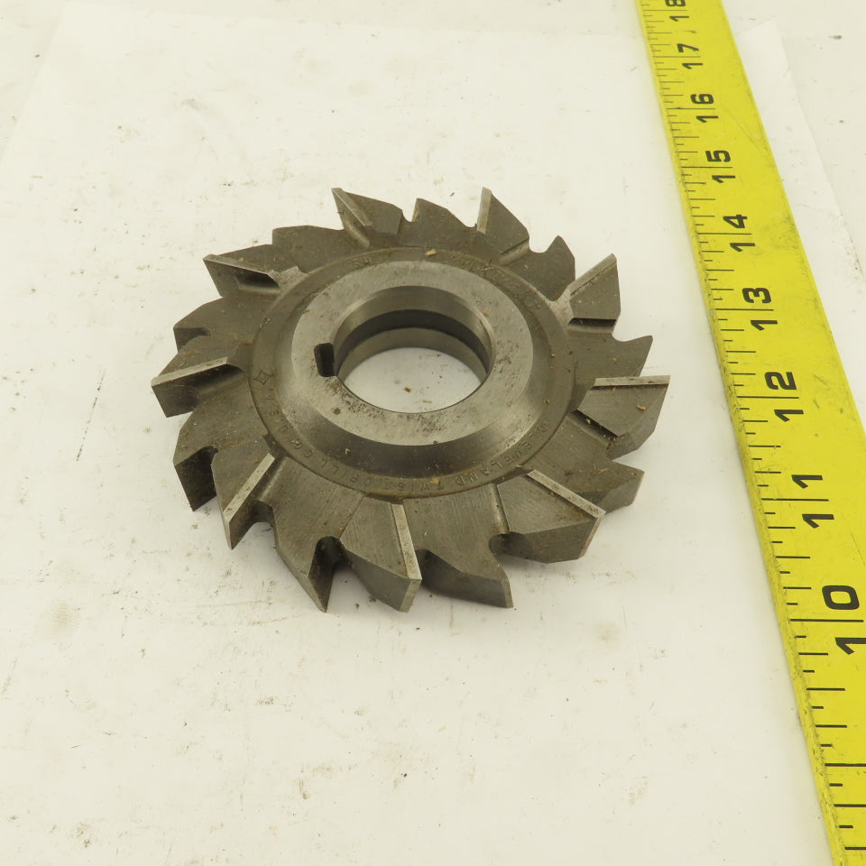 Cleveland 307-18 4 x 3/4 x 1-1/4" 18 Tooth Staggered Cross Cut End Shell Mill