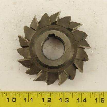 Cleveland 307-18 4 x 3/4 x 1-1/4" 18 Tooth Staggered Cross Cut End Shell Mill