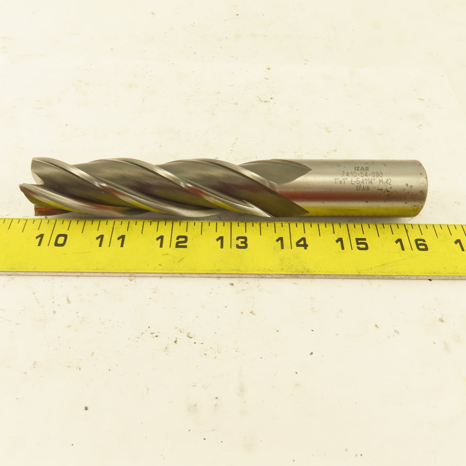 IZAR 7413-54-090 1" Center Cut End Mill 4 Flute 6-1/2" OAL 4" LOC HHS