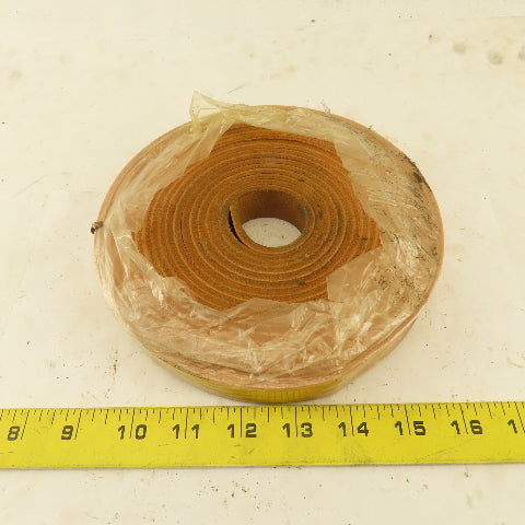 1/2" x 20' Tan Leather Strip 1/8" Thick