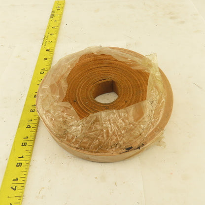 1/2" x 20' Tan Leather Strip 1/8" Thick