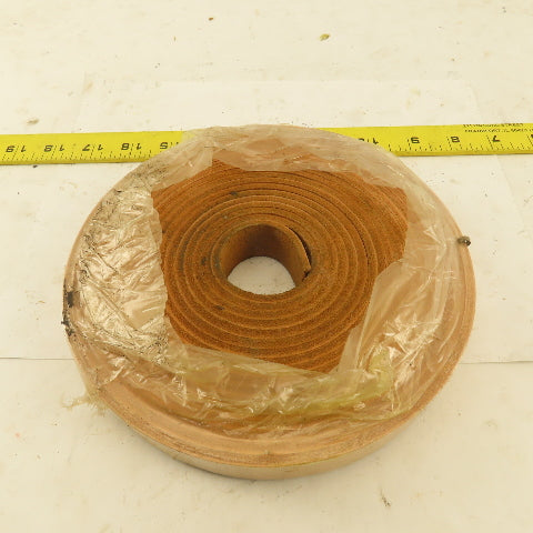 1/2" x 20' Tan Leather Strip 1/8" Thick