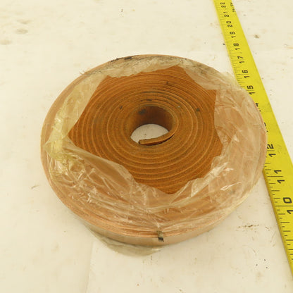 1/2" x 20' Tan Leather Strip 1/8" Thick