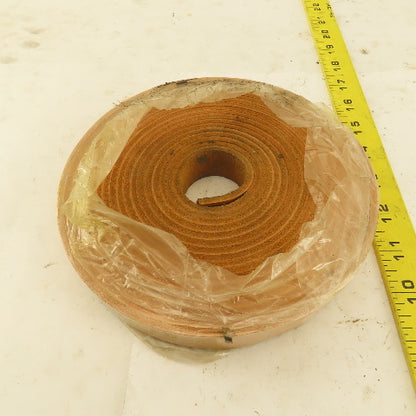 1/2" x 20' Tan Leather Strip 1/8" Thick