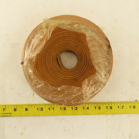 1/2" x 20' Tan Leather Strip 1/8" Thick