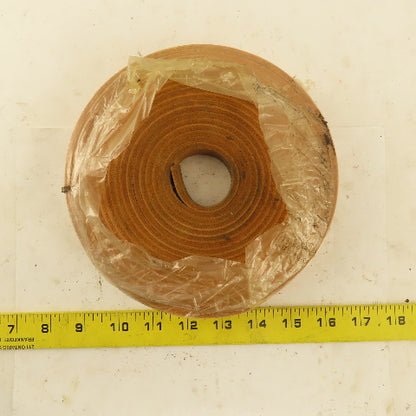 1/2" x 20' Tan Leather Strip 1/8" Thick