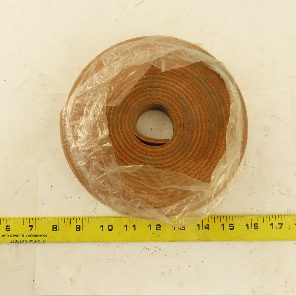 1/2" x 20' Tan Leather Strip 1/8" Thick