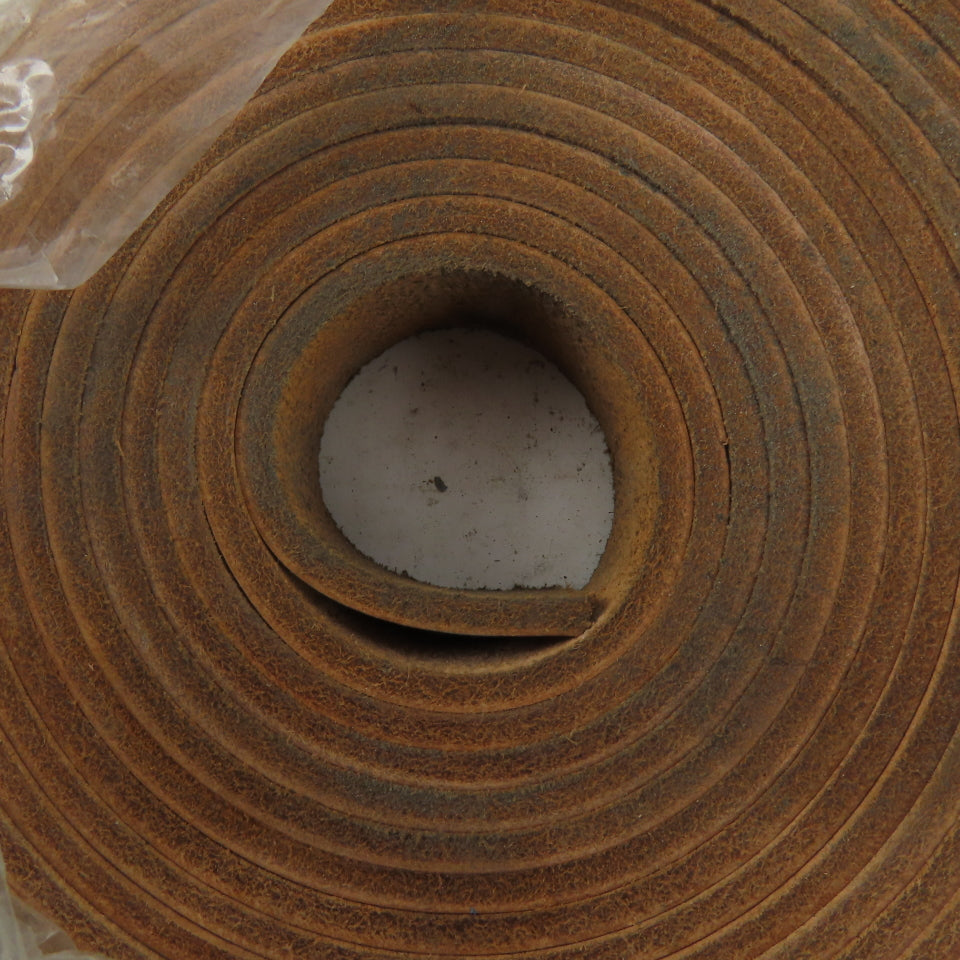 1/2" x 20' Tan Leather Strip 1/8" Thick