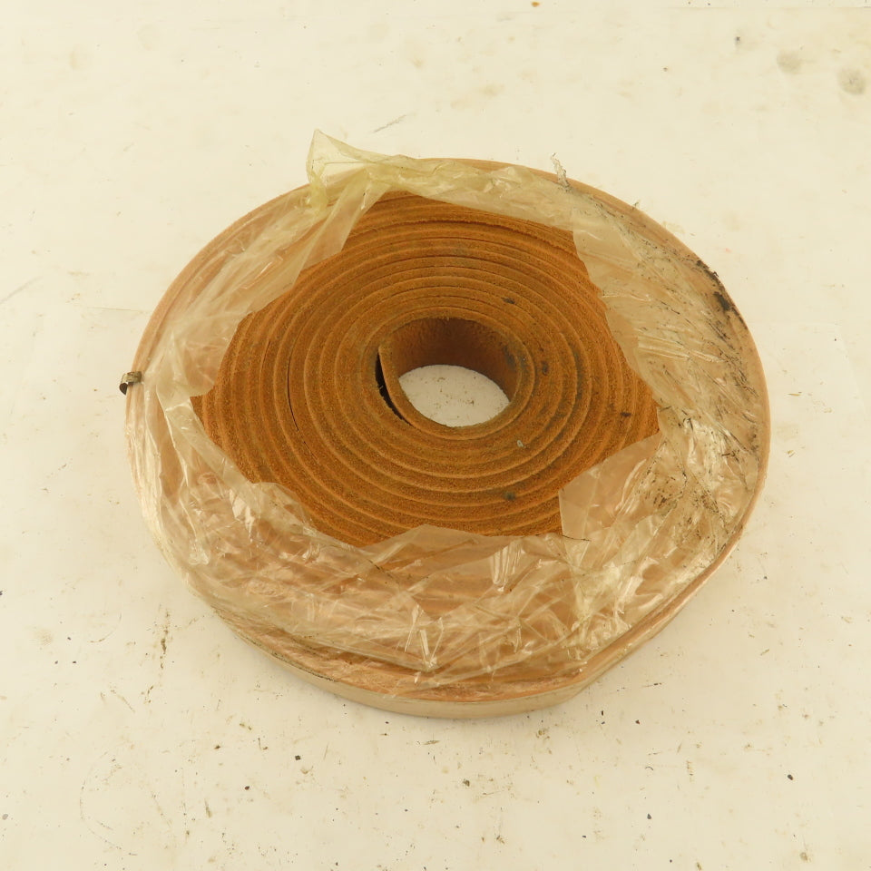 1/2" x 20' Tan Leather Strip 1/8" Thick
