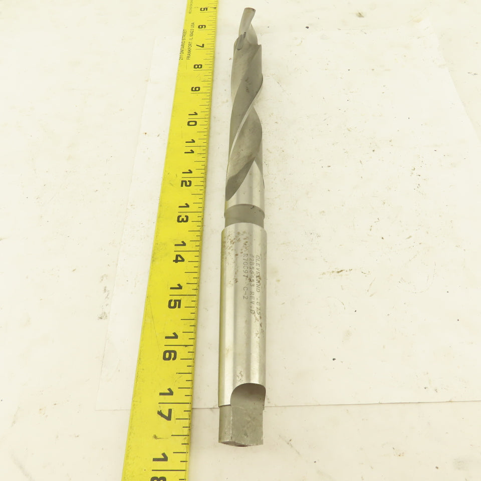 Cleveland 2B56453 Rev D 7/8" Carbide Tipped Pilot Point Twist Drill 2 Flute #3Mt