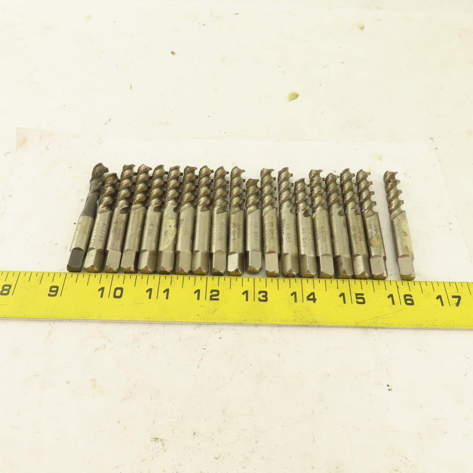3/8"-24 NF HS 3 Flute GH-3 Spiral Plug Tap USA Lot of 19