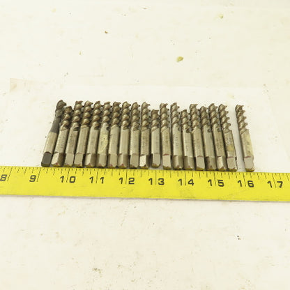 3/8"-24 NF HS 3 Flute GH-3 Spiral Plug Tap USA Lot of 19
