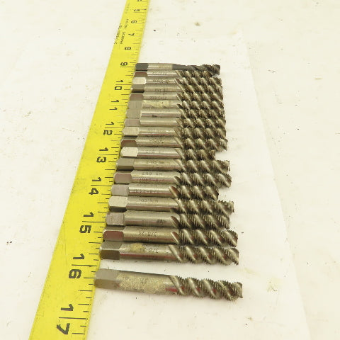 3/8"-24 NF HS 3 Flute GH-3 Spiral Plug Tap USA Lot of 19