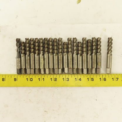 3/8"-24 NF HS 3 Flute GH-3 Spiral Plug Tap USA Lot of 19