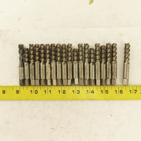 3/8"-24 NF HS 3 Flute GH-3 Spiral Plug Tap USA Lot of 19