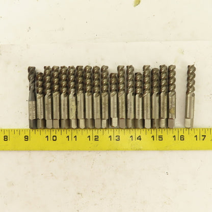 3/8"-24 NF HS 3 Flute GH-3 Spiral Plug Tap USA Lot of 19
