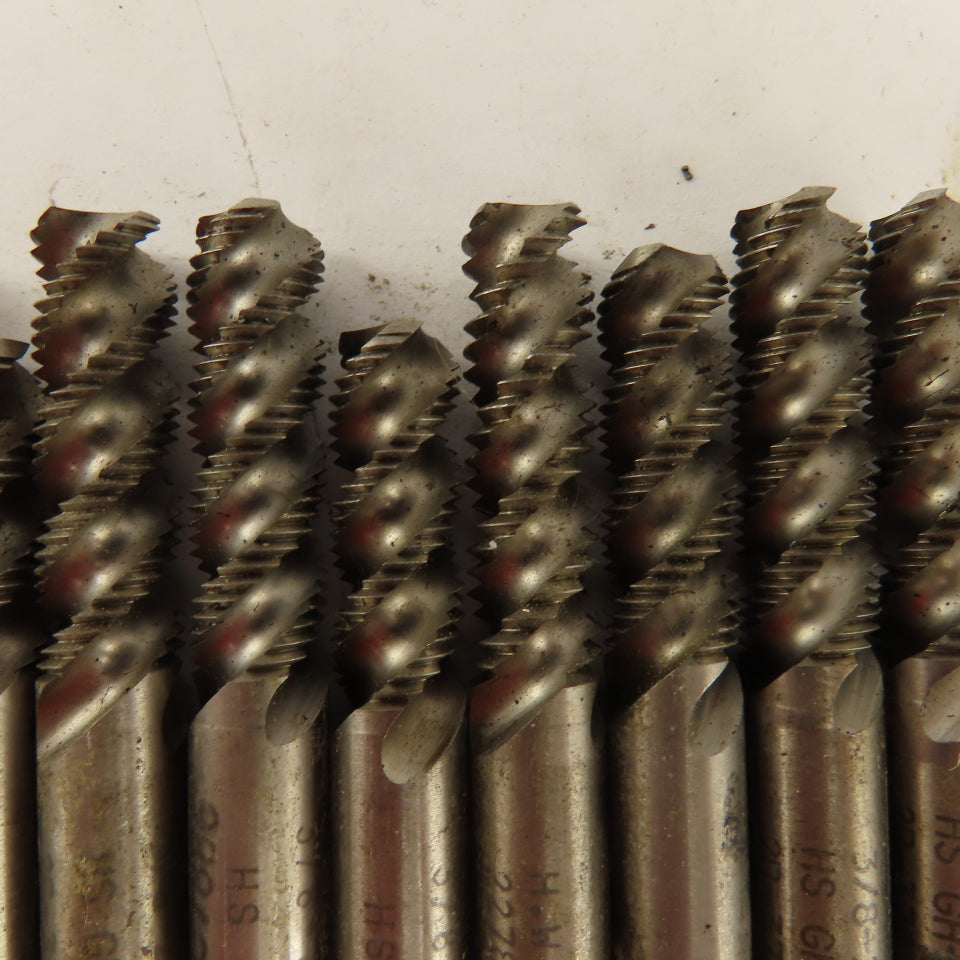 3/8"-24 NF HS 3 Flute GH-3 Spiral Plug Tap USA Lot of 19