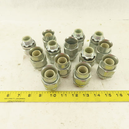 3/4" Insulated Straight Liquidtight Grip Connector Lot of 13