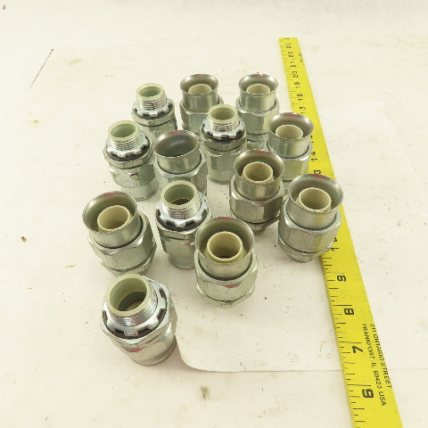 3/4" Insulated Straight Liquidtight Grip Connector Lot of 13