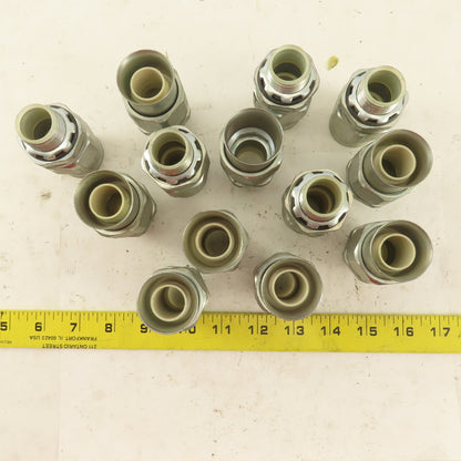 3/4" Insulated Straight Liquidtight Grip Connector Lot of 13