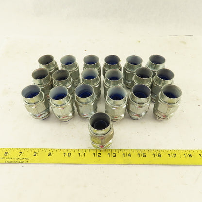 3/4" Insulated Straight Liquidtight Grip Connector Lot of 19