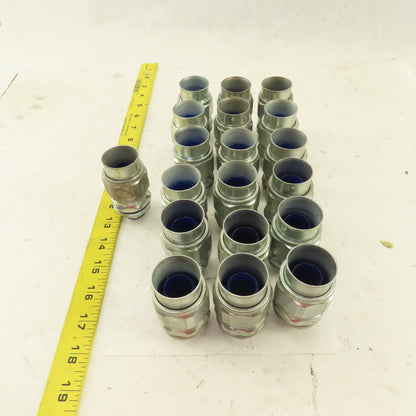 3/4" Insulated Straight Liquidtight Grip Connector Lot of 19